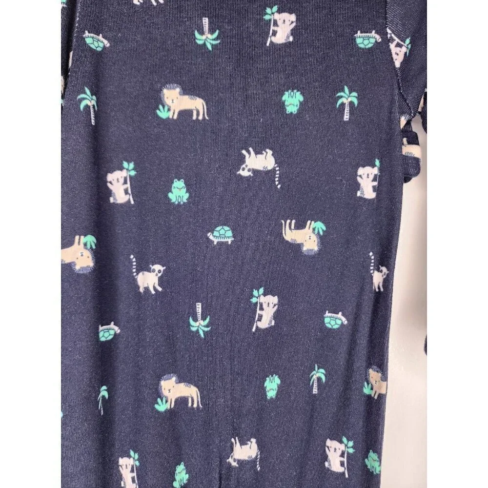 CARTER'S LITTLE BABY SLEEP & PLAY GOWN /BODYSUIT HAT SOCKS NAVY BLUE SIZE 3M